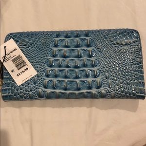 Brahmin Skyler Melbourne clutch purse real leather